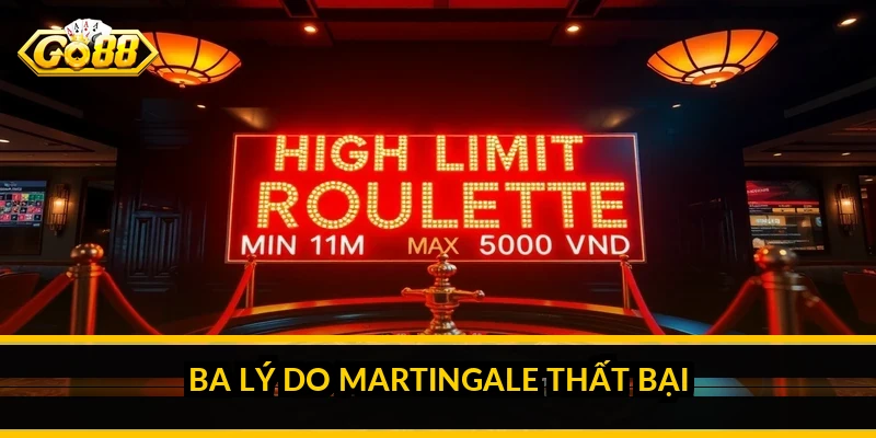 Ba lý do martingale thất bại